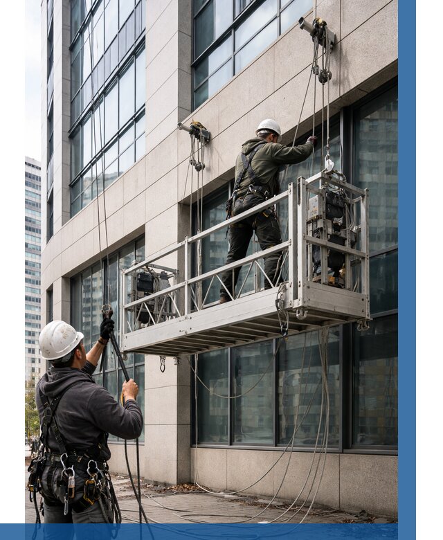 Монтаж и подъем фасадной люльки в Кизилюрте от 12391 р. | ВЫСОТНИК-Кзт