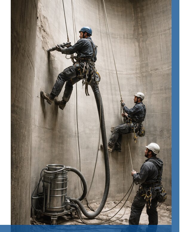 Зачистка силосов в Кизилюрте от 4647 р. Договор и смета ВЫСОТНИК-Кзт