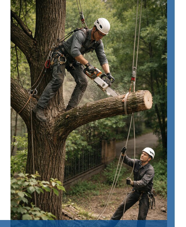 Спил деревьев альпинистами в Кизилюрте от 8261 р. | ВЫСОТНИК-Кзт