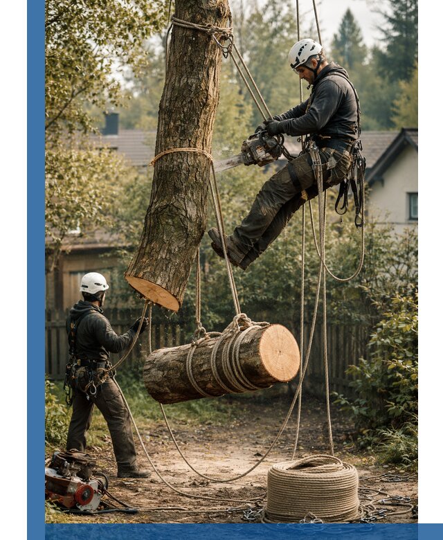 Валка деревьев частями в Кизилюрте, безопасно и аккуратно