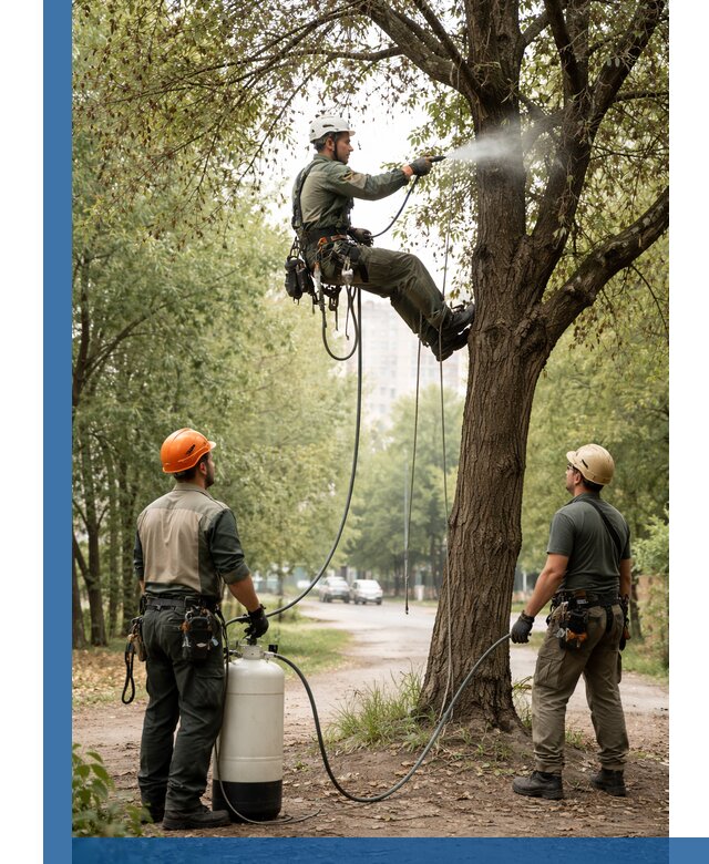 Обработка деревьев от вредителей в Кизилюрте профессиональная защита