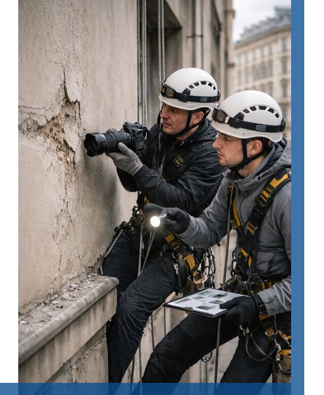 Фотофиксация дефектов фасада в Кизилюрте от 4647 р. | ВЫСОТНИК-Кзт