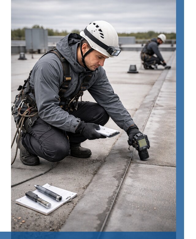 Обследование кровли на протечки в Кизилюрте от 4647 р. | ВЫСОТНИК-Кзт