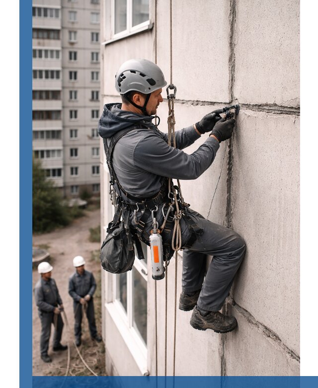 Обследование межпанельных швов и герметизация в Кизилюрте