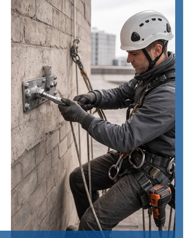 Установка анкерных точек в Кизилюрте от 3614 р. | ВЫСОТНИК-Кзт