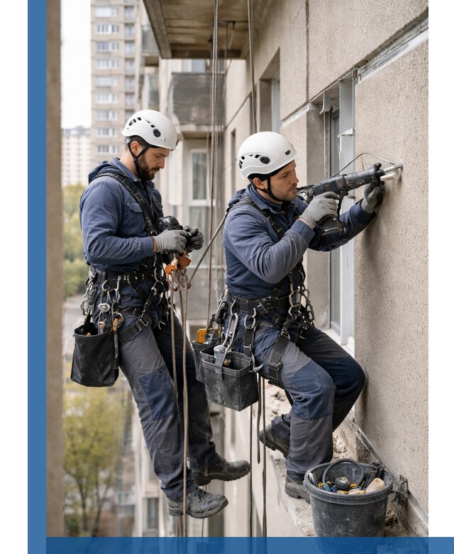 Промышленные альпинисты высотные работы и монтаж в Кизилюрте